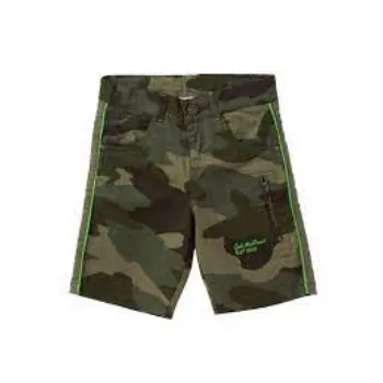Army Green Print shorts